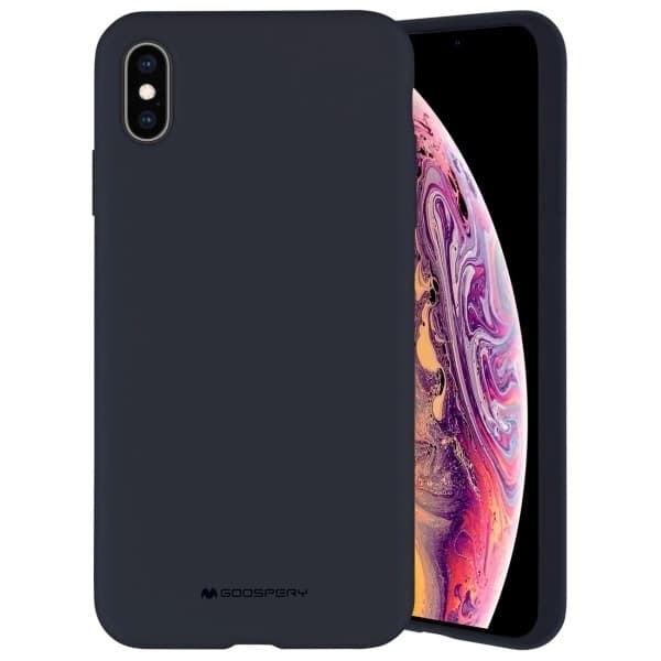 Mercury silikonskal för iPhone 12/12 Pro marinblå/marinblå