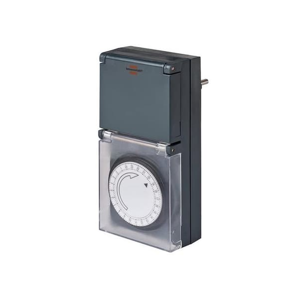 Brennenstuhl mekaaninen kello MZ 44 IP44 harmaa
