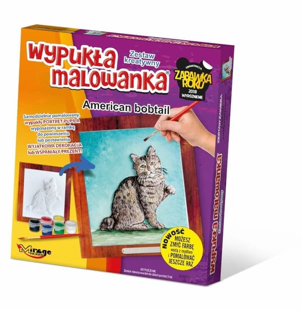 Kupera maalaus kissa - Amerikkalainen Bobtail