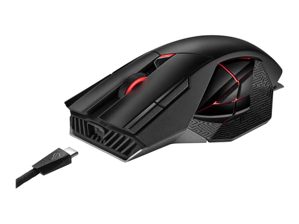 ASUS Mus ROG Spatha X - Sort