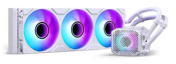 PHANTEKS Glacier One 360M25 Gen2 DRGB AiO Vandkøling - 360 mm, hvid