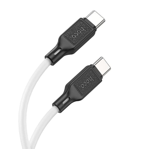 USB-kaapeli Hoco USB-C - USB-C 1 m Valkoinen
