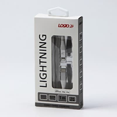 USB Logo USB-C-kabel - Lightning 1 m hvid