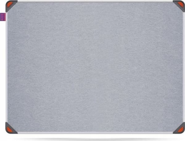 MemoBe Idea Edge filttavla 60x45cm aluminiumram askgrå