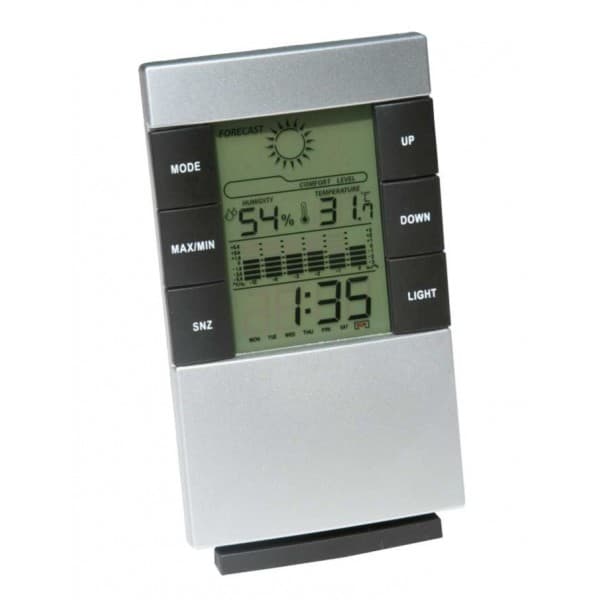 TERMOMETER/MULTIFUNKTIONELL HYGROMETER MED TIMER OCH KALENDER