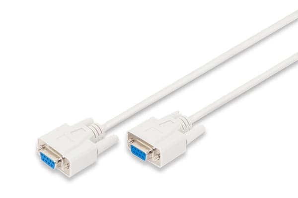 DIGITUS Dataoverførselsforbindelseskabel - DSUB (9-pin) hun/DSUB (9-pin) hun - 2 m