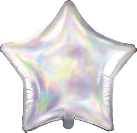 Party Deco Folieballon stjerne, iriserende, 48cm universal