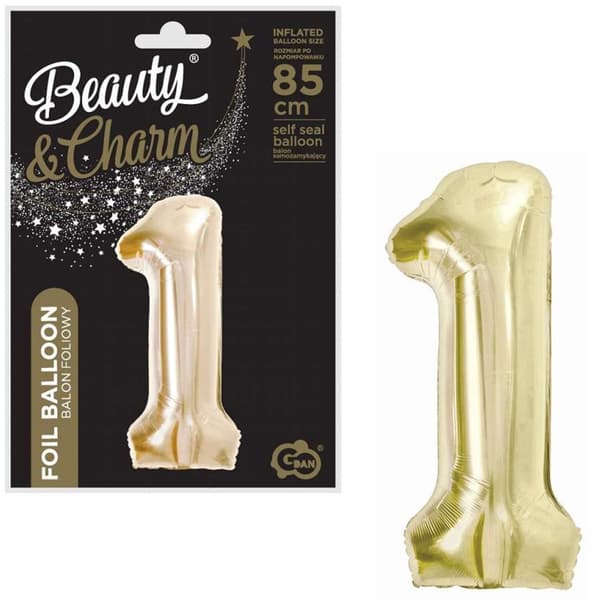 FOLIEBALLONG NUMMER 1 CHAMPAGNE