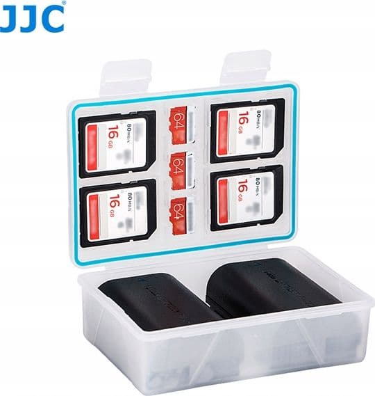 JJC Fodral Box Batteri/Uppladdningsbart + Minneskort SD/MicroSD - XL