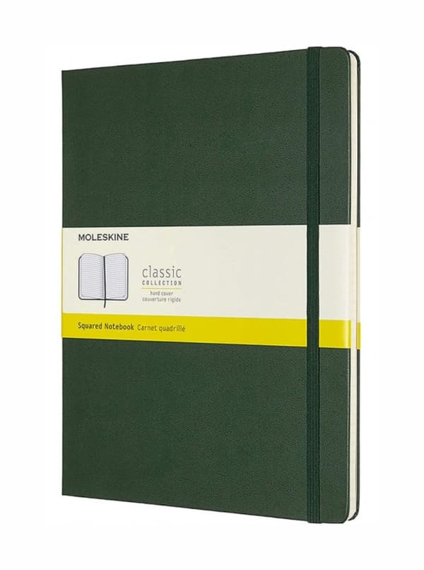 Notesbog Classic Xl 19x25 tw. gitter myrtegrøn