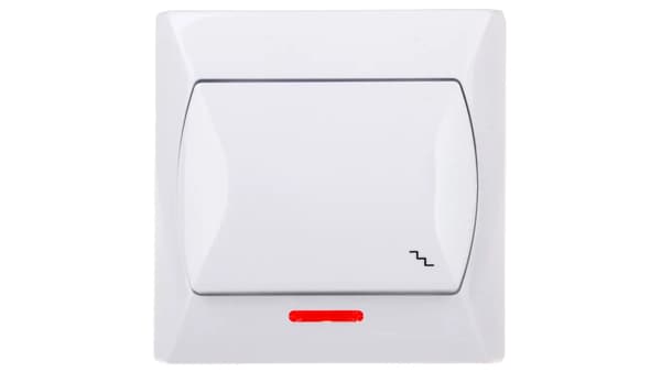 Ospel Trappströmbrytare med orange ljus AKCENT LP-3AS/00