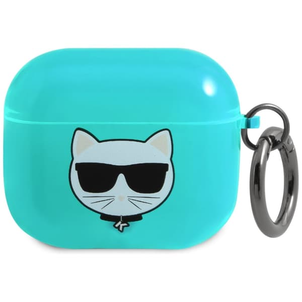Karl Lagerfeld Choupette-etui til AirPods 3 – Blå