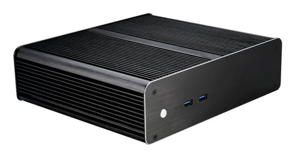 Akasa Euler T Plus tunt Mini-ITX-fodral - svart