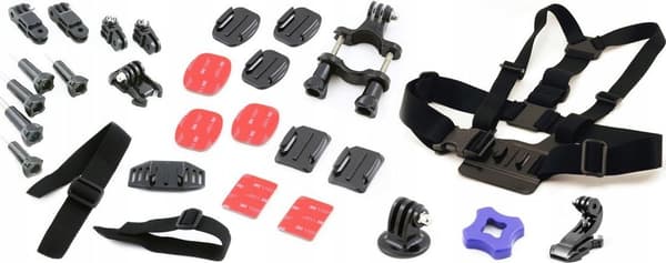 Xrec Monteringssæt 30i1 Holder Til Gopro Hero 1/2/3/3+/4 Brystmontering