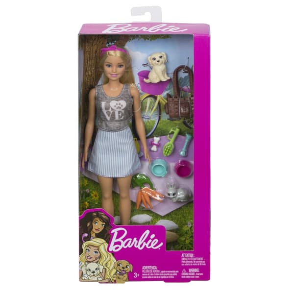 Mattel Barbie dukke med kæledyr (FPR48)