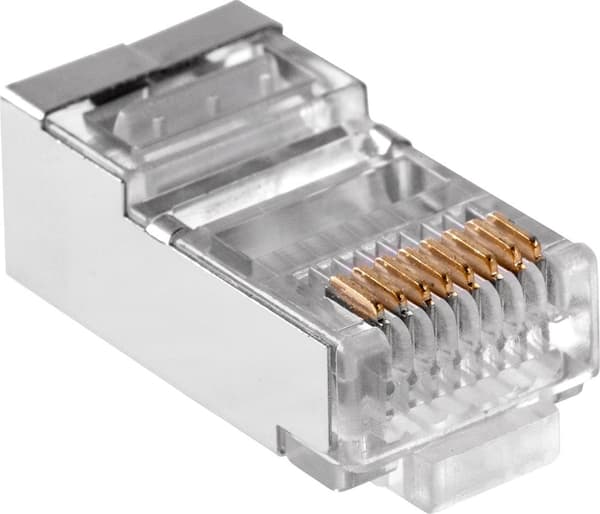 Telefonstik. RJ45 8P 8C+SKÆRM