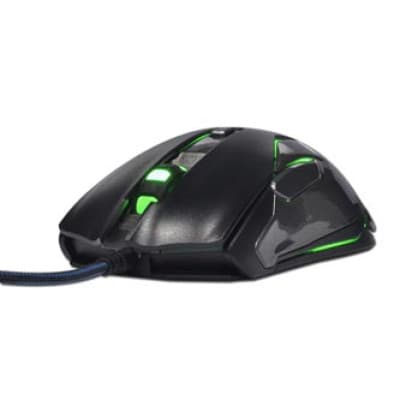 E-blue Auroza FPS 8200DPI Laser 6 stk. Kablet USB Sort RGB Baggrundsbelysning
