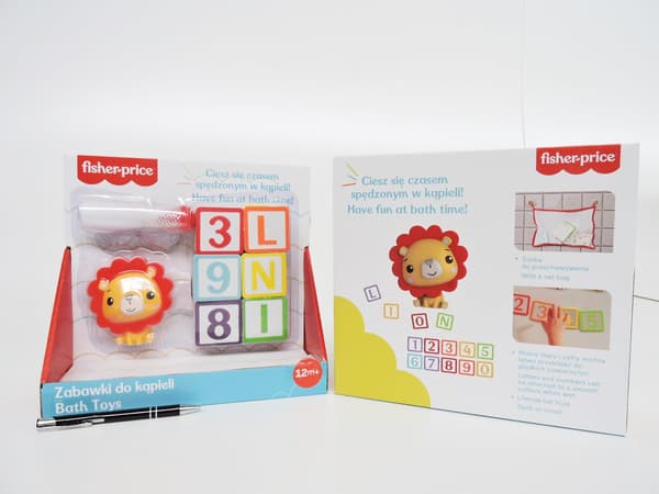 Fisher-Price Drip Leksaksbokstäver, siffror + lejonfigur CFGMBT004A