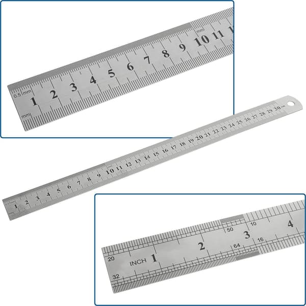 LINEAL MÅL RUSTFRIT STÅL 300mm GEKO