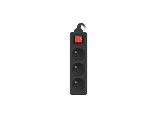 Extension cord Lanberg PS1-03E-0300-BK