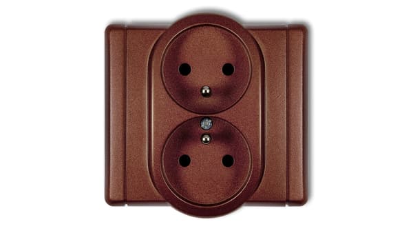 Hals FLEXI Dobbeltstik med/u brun metallic 9FGP-2z