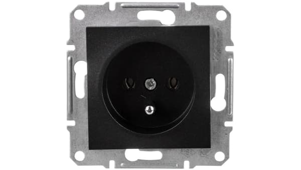 Schneider Electric Aspora Stikkontakt Enkelt Antracit (EPH2800171)