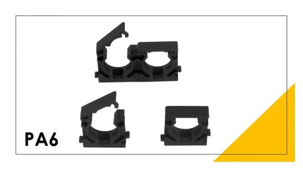 Holder til korrugeret PA6 sort DN 36 kat. nr. 795.137.1 /1 stk /