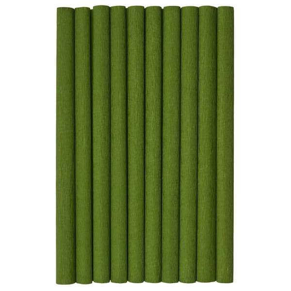 Bibula krøllet Top 2000 Creatino 50x200cm oliven
