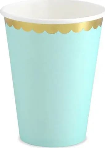 PartyDeco Kupit, minttu, 220ml yksi koko