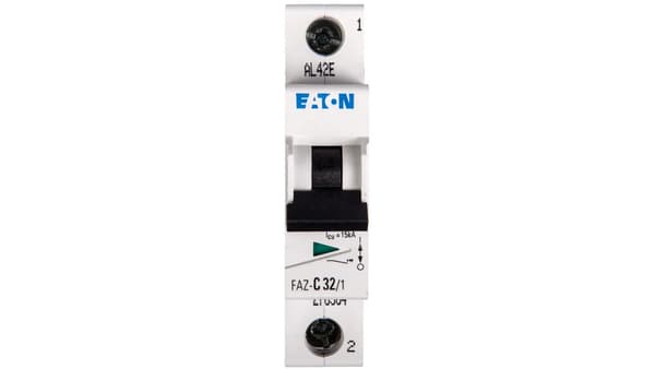 Eaton Adapterswitch FAZ-C32/1 1P C 32A 15kA AC - 278564