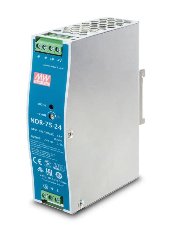 Planet 24V, 75W DIN-skenströmförsörjning (DR-75-24)