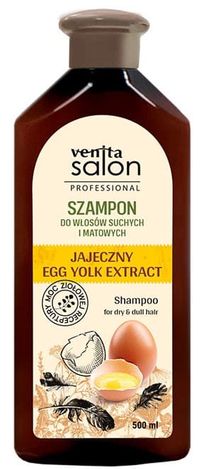 VENITA Salon Professional Äggschampo för torrt och glanslöst hår 500 ml