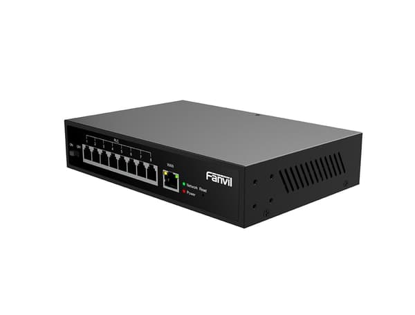 Fanvil PN8 Netværkslinks Ikke administreret Fast Ethernet (10/100) Sort