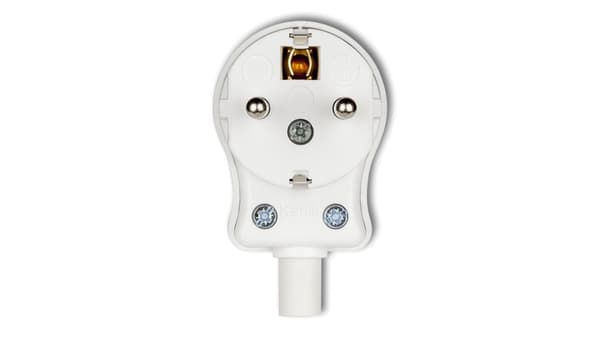 Plugs Dog stik UNI-SCHUKO, recana hvid WK-1us