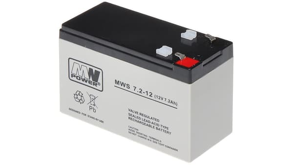 MW Power MWS 7.2-12 UPS batteri Blybat