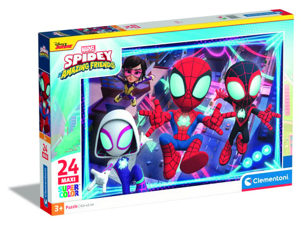 Puslespil 24 Maxi Super Color Marvel Spidey