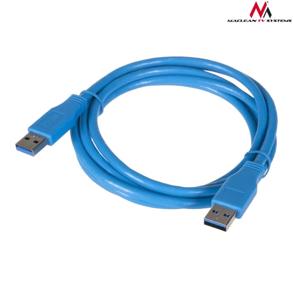 Maclean USB-A USB-kaapeli - USB-A 1,8 m sininen (MCTV-582)