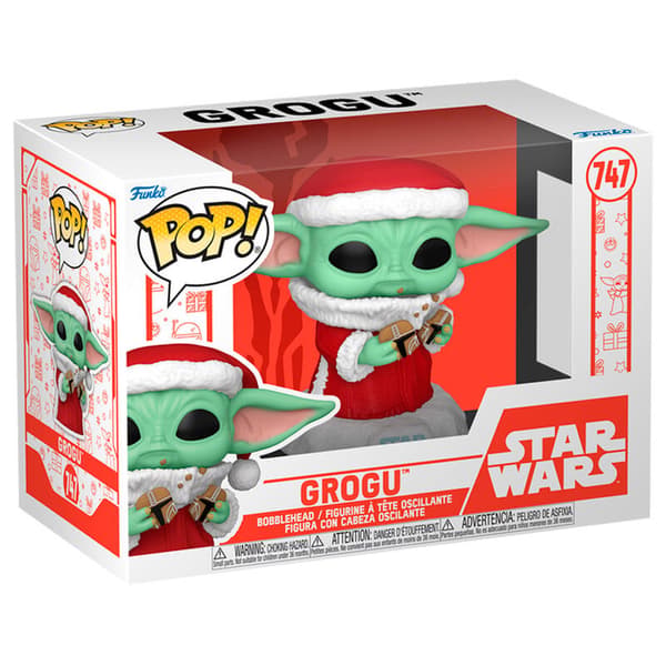 POP-figur Star Wars Grogu med julkaka