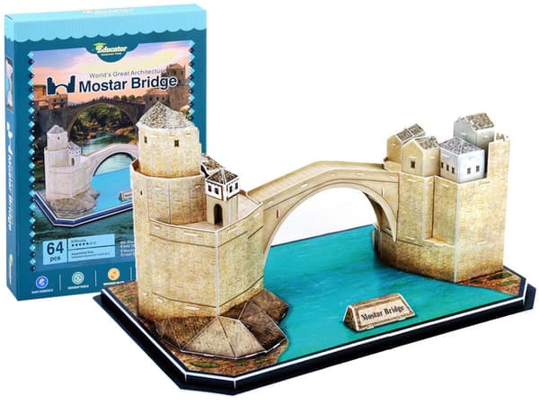 3D-puslespil Gamle Bro i Mostar 64 brikker ZA2900