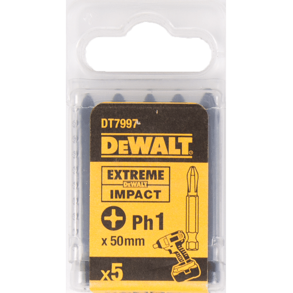 Dewalt johdottomat vääntökärjet PH1x50mm 5kpl - DT7997