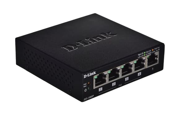 Skrivbords-switch D-Link DES-1005P 1 Gbps