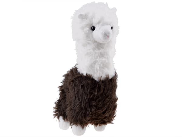 Alpaka fluffy lama plyslegetøj 28cm ZA4402