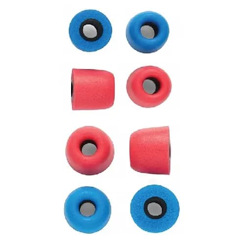 Campfire Audio Pads Marshmallow Foam Tips r. S röd och blå