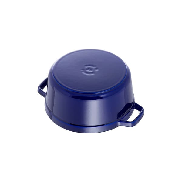 Staub Rund Cocotte, 24cm Mörkblå, Gjutjärn