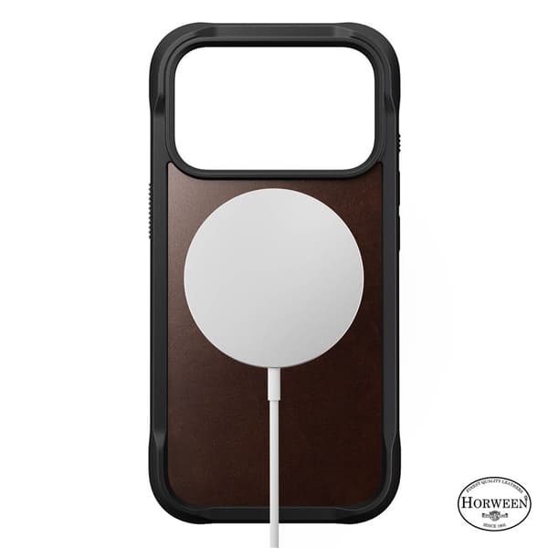 Nomad Modern Leather Case, rustiikinruskea (Horween) - iPhone 17 Pro