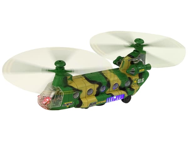 LeAntoys Militärhelikopter Stora Ljusvingar Moro