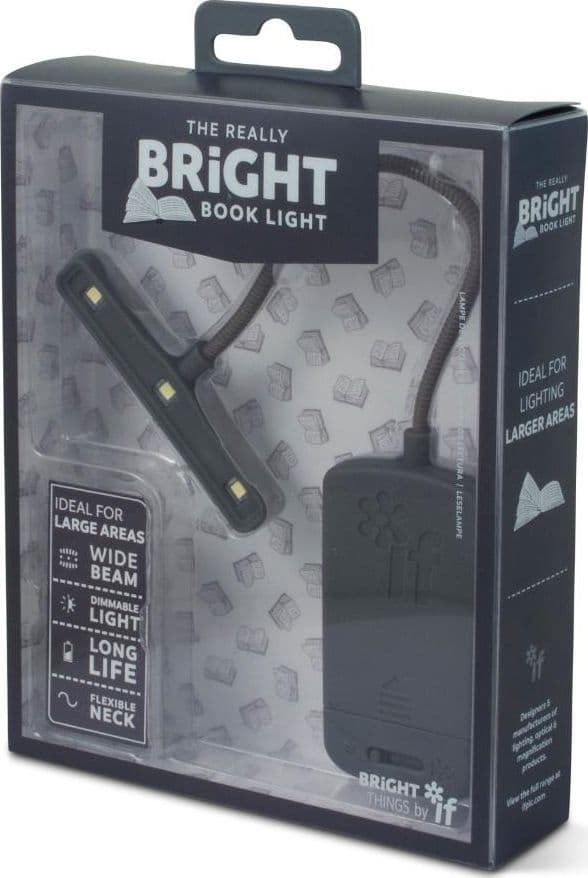 Bright Book Light Boklampa grå