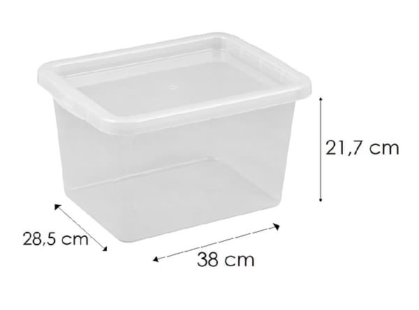 FÖRVARINGSBEHÅLLARE MED LOCK BASIC 15L.