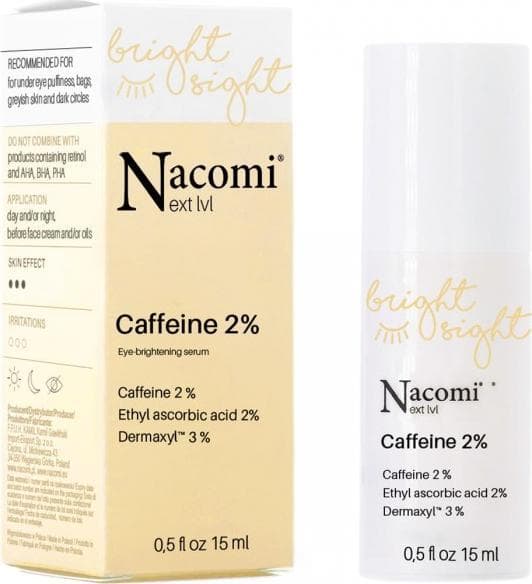 Nacomi Next Level lysnende øjenserum med koffein 2% 15ml