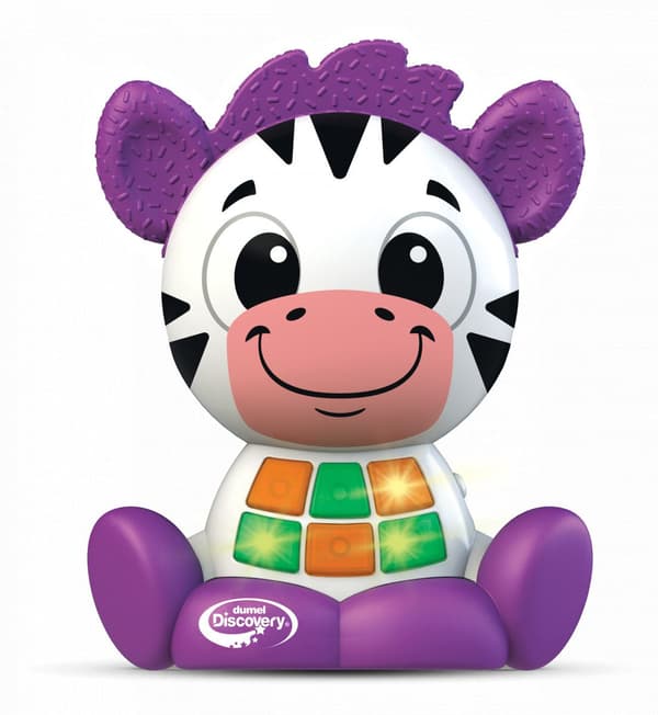 DUMEL Bystra Zebra, pedagogisk, sv/klocka, 2+